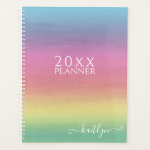 Ombre Rainbow Himmel | Personlig Planner