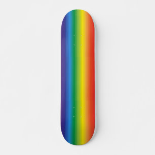 Ombre Rainbow Pride House Flagga Mini Skateboard Bräda 18,5 Cm