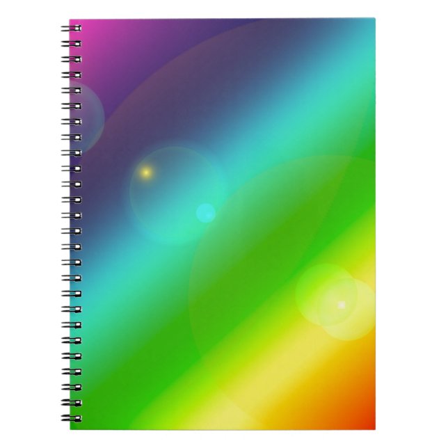 ombre regnbåge anteckningsbok (Framsidan)