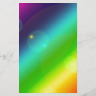 ombre regnbåge brevpapper