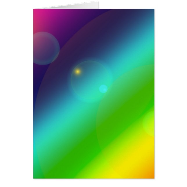 ombre regnbåge hälsningskort (Framsidan)