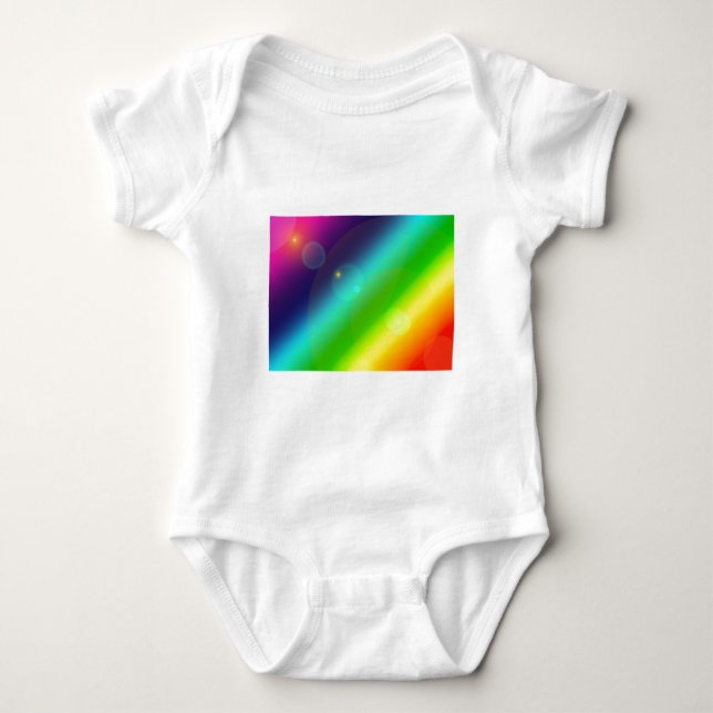ombre regnbåge t shirt (Framsida)