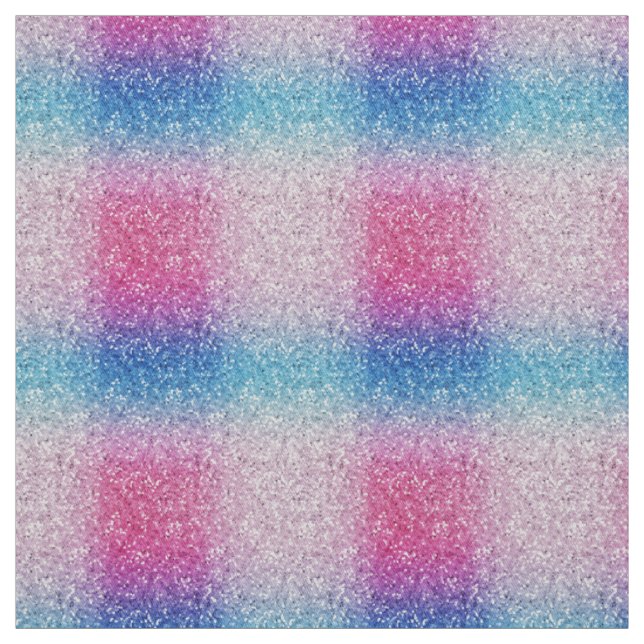 Ombre Rosa Blue Glitter Gnistra Shine Tyg (Provkarta)