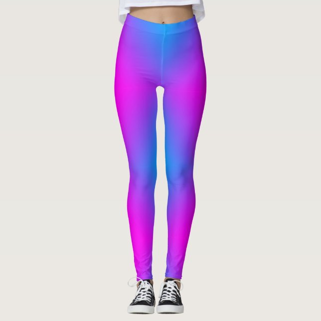 Ombre Rosa Blue Lila 4Ann Leggings (Framsida)