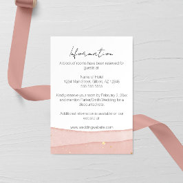 Ombre Rosa Bröllop Tilläggskort