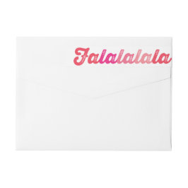 Ombre Rosa Falalala fold Script Modern Helgdag Etikettband