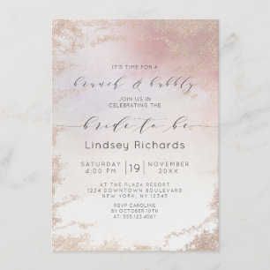 Ombre Rosa Frosted Brunch & Bubly Shower Inbjudningar
