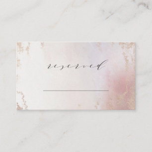Ombre Rosa Frosted Reserved Seed Bröllop Placeringskort