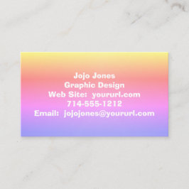 Ombre Rosa Lila Rainbow 4Adrian Visitkort