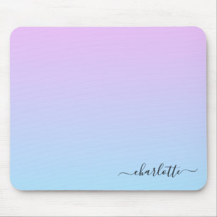 Ombré Rosa och turkos-gradient Musmatta