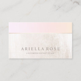 Ombre Rosa Peach Spa och Salon White Marble Visitkort