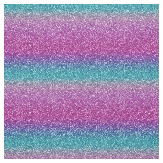Ombre Rosa Teal Blue Glitter Shine Tyg (Provkarta)