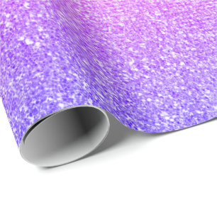 Ombre rosor blänker skins lilor för presentpapper