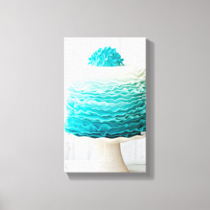 Ombre rufsar tårtan canvastryck