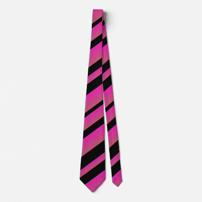 Ombre Shock rosa Black Multi Diagonal Rand Slips (Framsida)