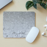 Ombre Silver Glitter Classic Marble Trendig Musmatta<br><div class="desc">Den här konstruktionen innehåller inte glitter eller egentliga sekvenser. Det kan vara personlig i det område som tillhandahålls genom att ändra fotot och/eller text. Du kan också anpassa den genom att klicka på Anpassa den här mallen och sedan välja klicka för att anpassa ytterligare alternativ och ta bort eller ändra...</div>