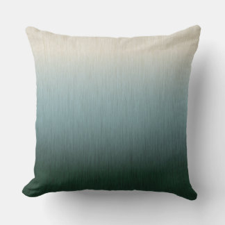 Ombre Skog Grön Kräm Kudde
