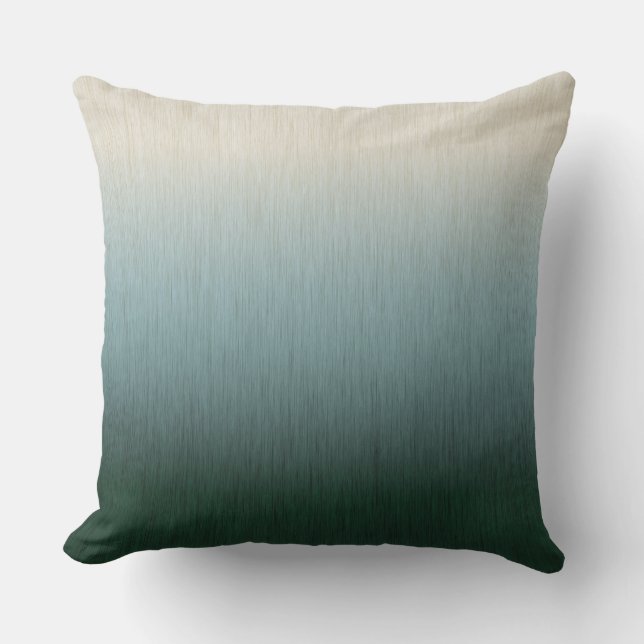 Ombre Skog Grön Kräm Kudde (Framsida)