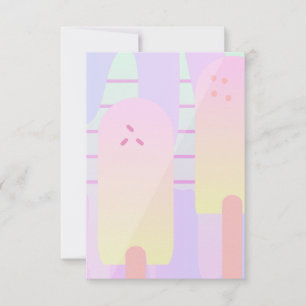 Ombre sommar-glasspinne kort