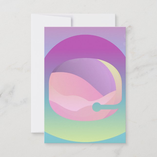 Ombre Space Art Card Kort (Framsida)