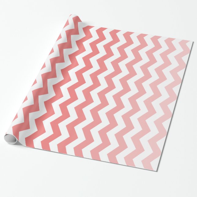 Ombre sparrekorall som slår in papper presentpapper (Utrullad)