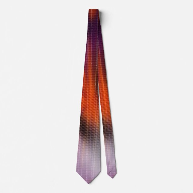 Ombre Stil Lila Orange Art Rand Tie Slips (Framsida)
