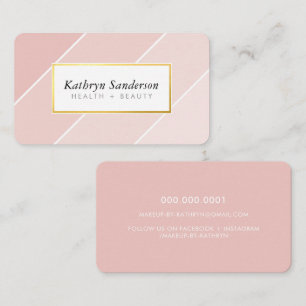 OMBRE STRIMMAR modern stilfull chic söt rosa Visitkort
