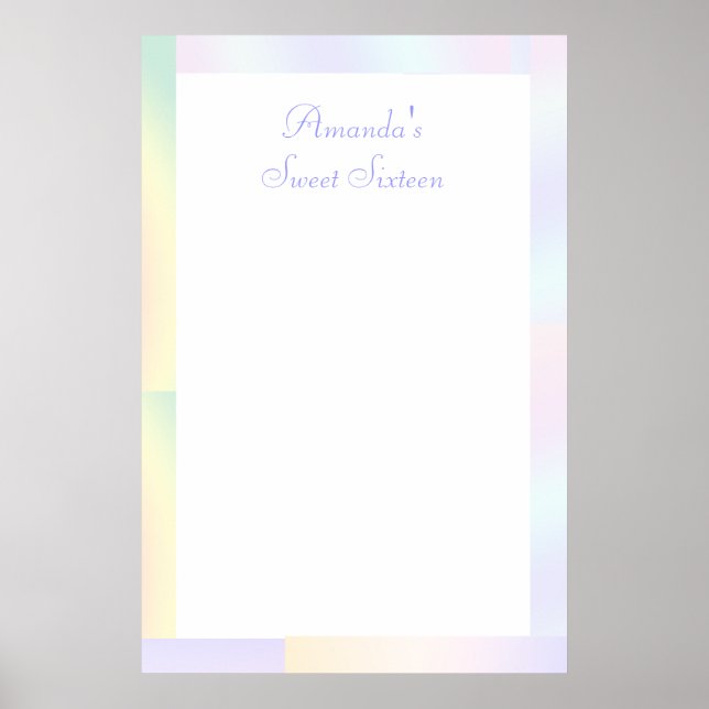 Ombre, Sweet sixteen, Bat mitzvah, inloggningsnämn Poster (Framsidan)