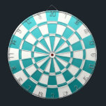 Ombre Teal and White Darttavla<br><div class="desc">Ombre Teal and White Dart Board</div>