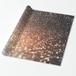 Ombre terracotta koppargnistra shiny glitter presentpapper