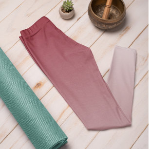 Ombre Trend Färg Crimson Red - Pastel Leggings