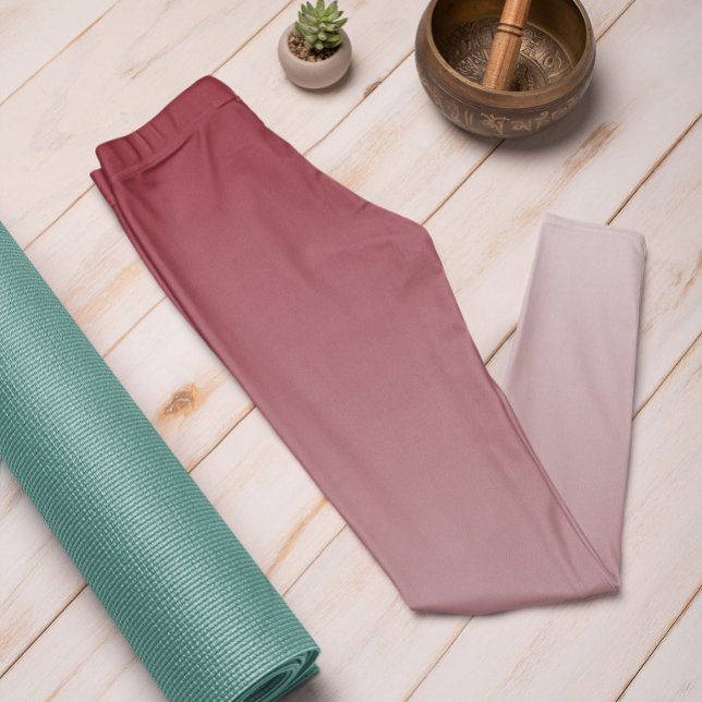 Ombre Trend Färg Crimson Red - Pastel Leggings (Skapare uppladdad)