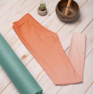 Ombre Trend Färg Flame Red - Pastel Leggings