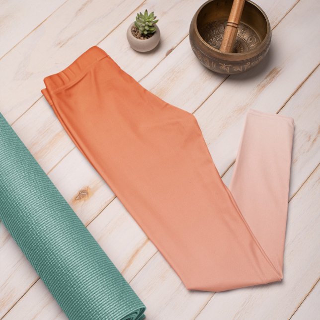 Ombre Trend Färg Flame Red - Pastel Leggings (Skapare uppladdad)