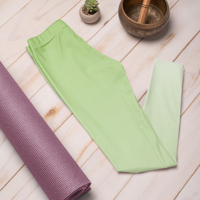 Ombre Trend Färg Kiwi Grönt - Pastel Leggings (Skapare uppladdad)