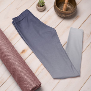 Ombre Trend Färg Navy Blue - Pastel Leggings