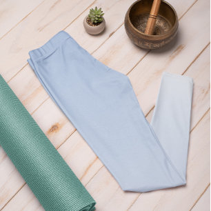 Ombre Trend Färg Powder Blue - Pastel Leggings
