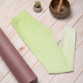 Ombre Trend Färg Vår Grönt - Pastel Leggings