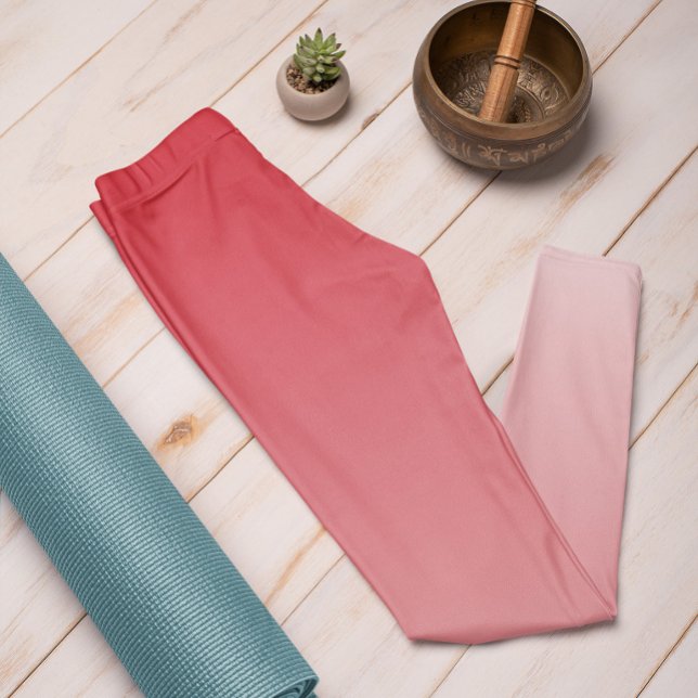 Ombre Trend Färg Vibrant Red - Pastel Leggings (Skapare uppladdad)