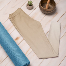 Ombre Trend Färg Warm Beige - Pastel Leggings