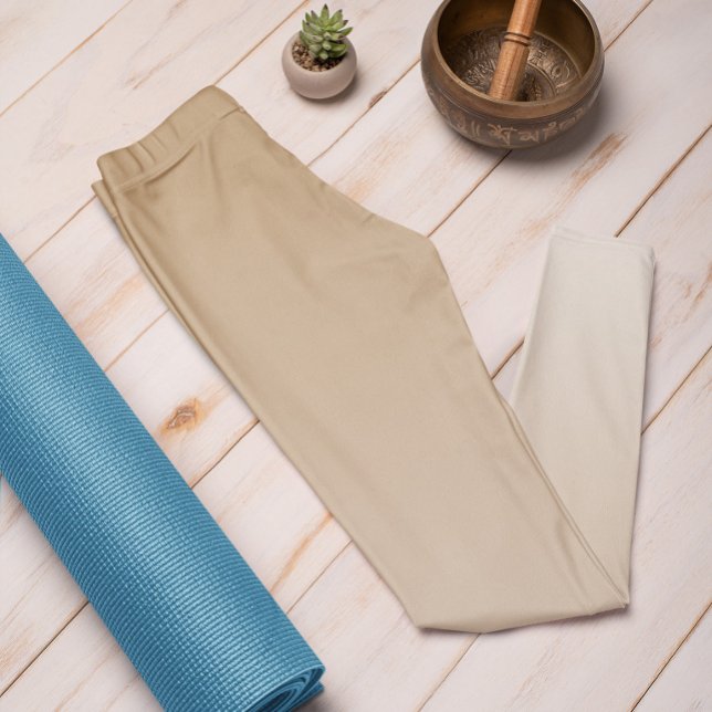 Ombre Trend Färg Warm Beige - Pastel Leggings (Skapare uppladdad)