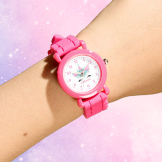Ombre Unicorn Personlig Anpassningsbar Barn Watch Armbandsur