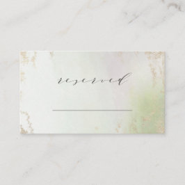 Ombre Vår Grönt Guld Reserved Seed Bröllop Placeringskort