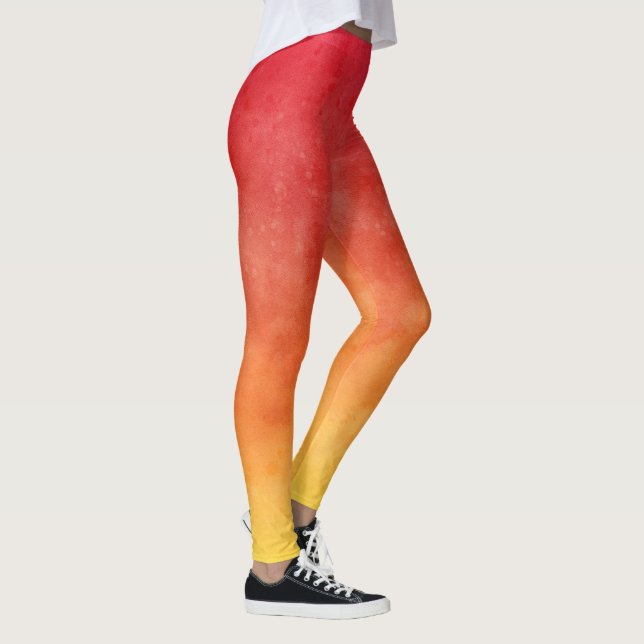 Ombre Vattenfärg Leggings (Höger)
