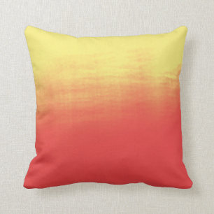 Ombre vattenfärgstruktur - gult- och kudde