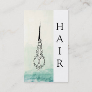 *~* Ombre Victorian Vintage Sissors HAIR SYLIST Visitkort