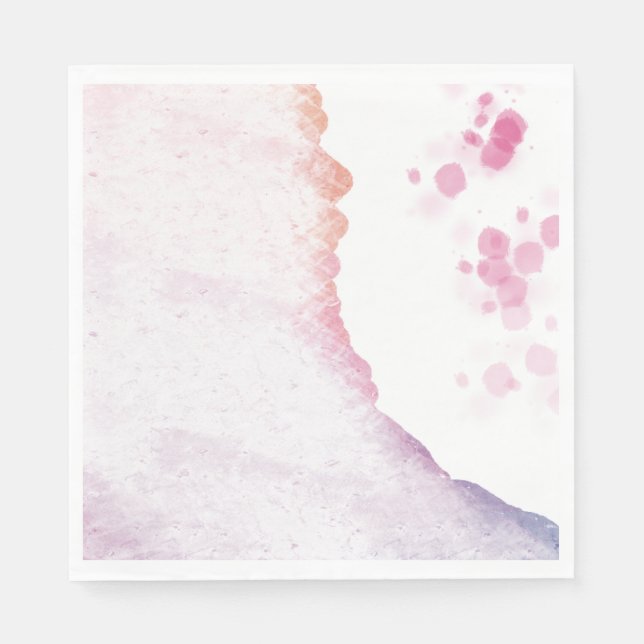 Ombre Watercolor Standard Napkins Pappersservett (Framsidan)