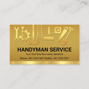 Ombyggnad av Verktyg för Handyman i finare Visitkort