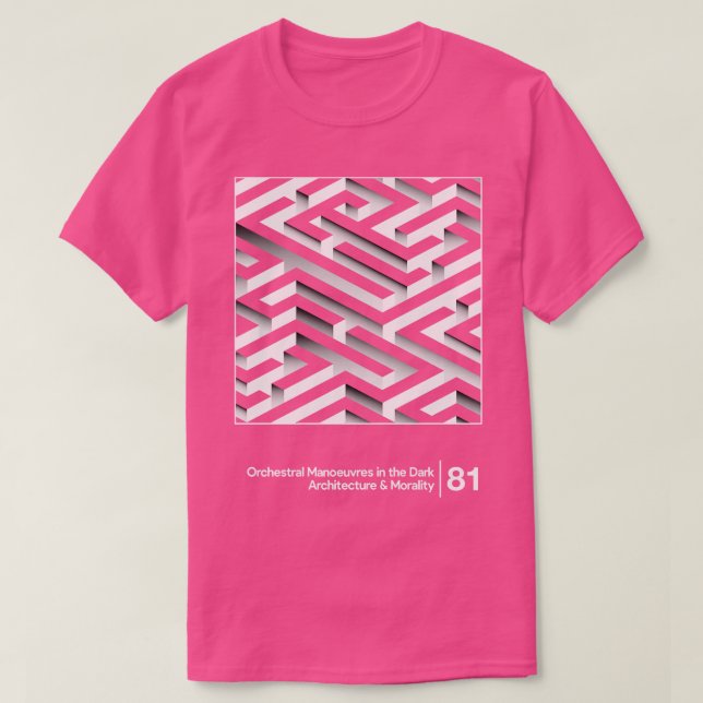 OMD-arkitekturens moral Minimal Stil Graphic Ar T Shirt (Design framsida)