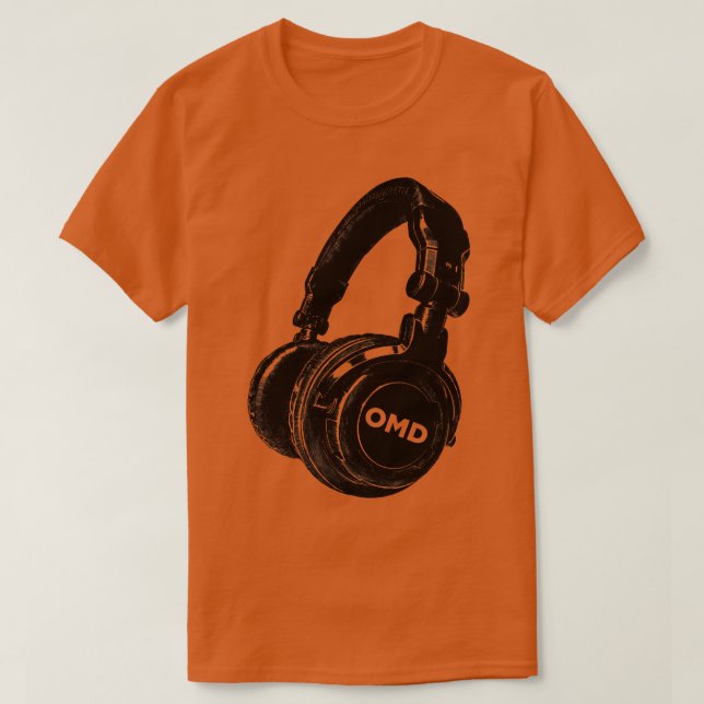 OMD Retro-hörlurar T Shirt (Design framsida)